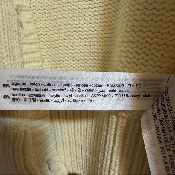 ZARA JEWEL BUTTON KNIT CROP TOP CARDIGAN - Picture 5 of 5